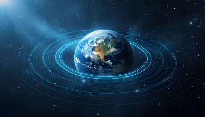 Futuristic World Technology and AI Connectivity