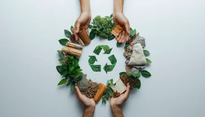 Sustainable Recycling and Eco-Friendly Lifestyle Concept