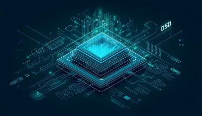 Futuristic AI Microchip and Digital Circuit Board Concepts